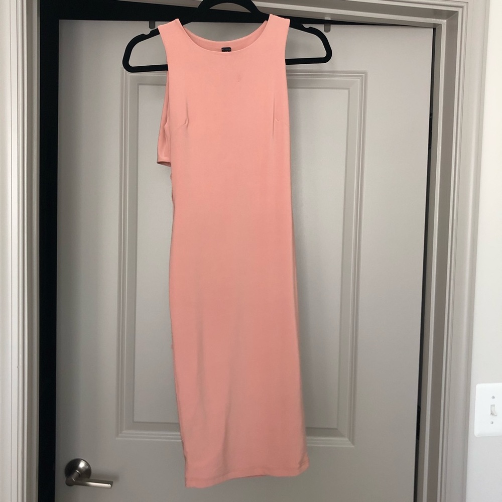 Blush Pink Slinky Dress